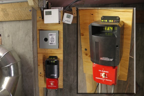 Boiler controls for radiant floor heat.